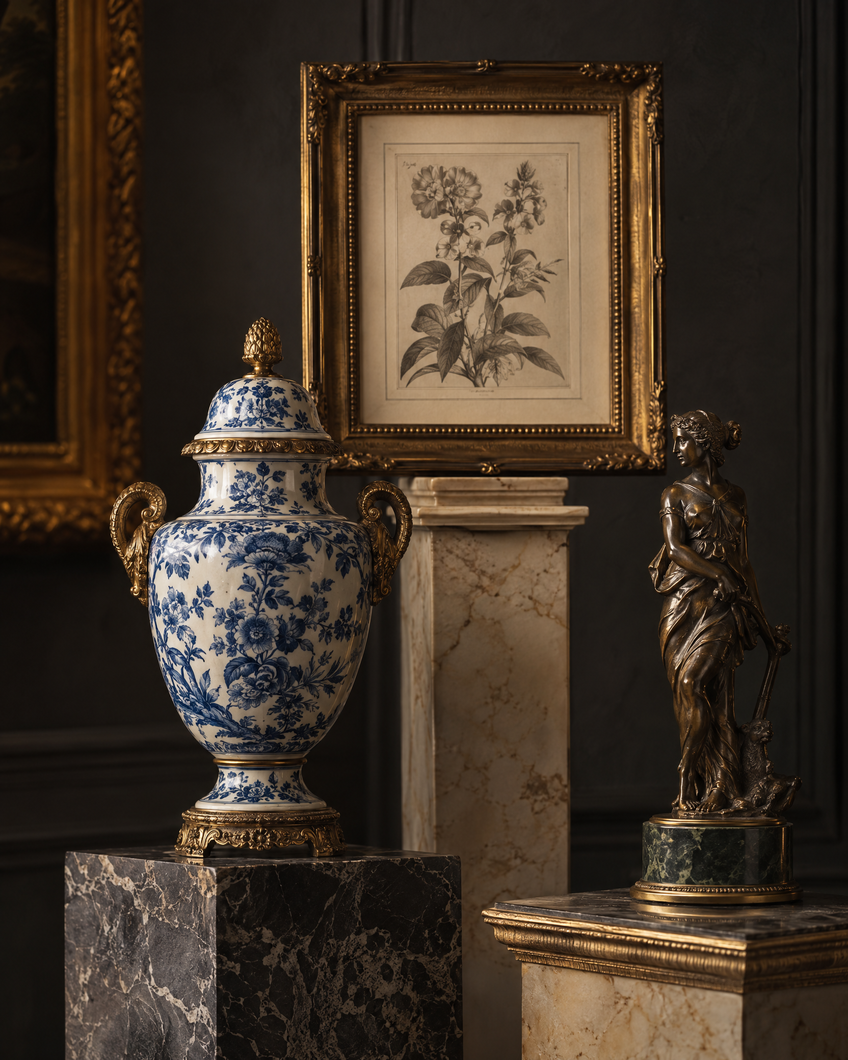 European porcelain and bronze decorative art